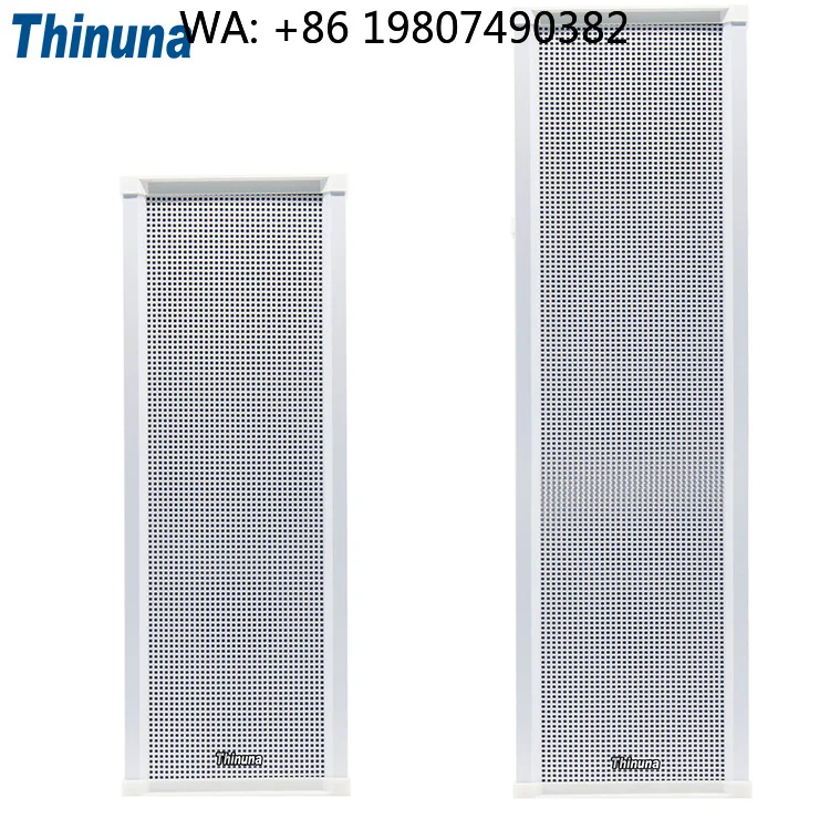 Custom Church Logo 40W Active Column Loudspeaker PA Public Address System Waterproof Wall Mounted Network IP POE Speaker