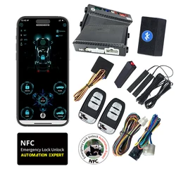 CARDOT Start Stop Key Remote NFC Lock Unlock Car Compatible with Original Ignition Button Auto Parts Car Alarm
