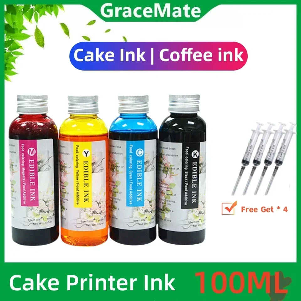 100ML Coffee Cookies Printer Ink for Canon Desktop Cake Coffee Printing for Canon PGI 580 CLI 581 PIXMA TR8550 TS8150 TS9155