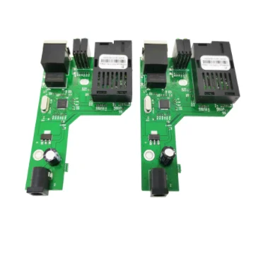 1 Pair HTB-3100AB Optical Fiber Media Converter 25km SC 10/100M Single mode Single Fiber PCBA