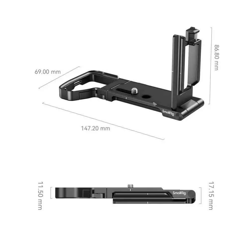 Smallrig dobrável suporte em forma de l placa l para sony alpha 7r v 7s iii a7rv a7r5 a7siii a7iv placa base de liberação rápida 3984