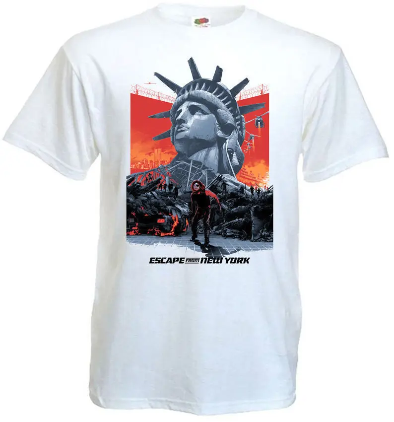 

Футболка Escape From New York v1, белая футболка с постером фильма, все размеры S-5XL