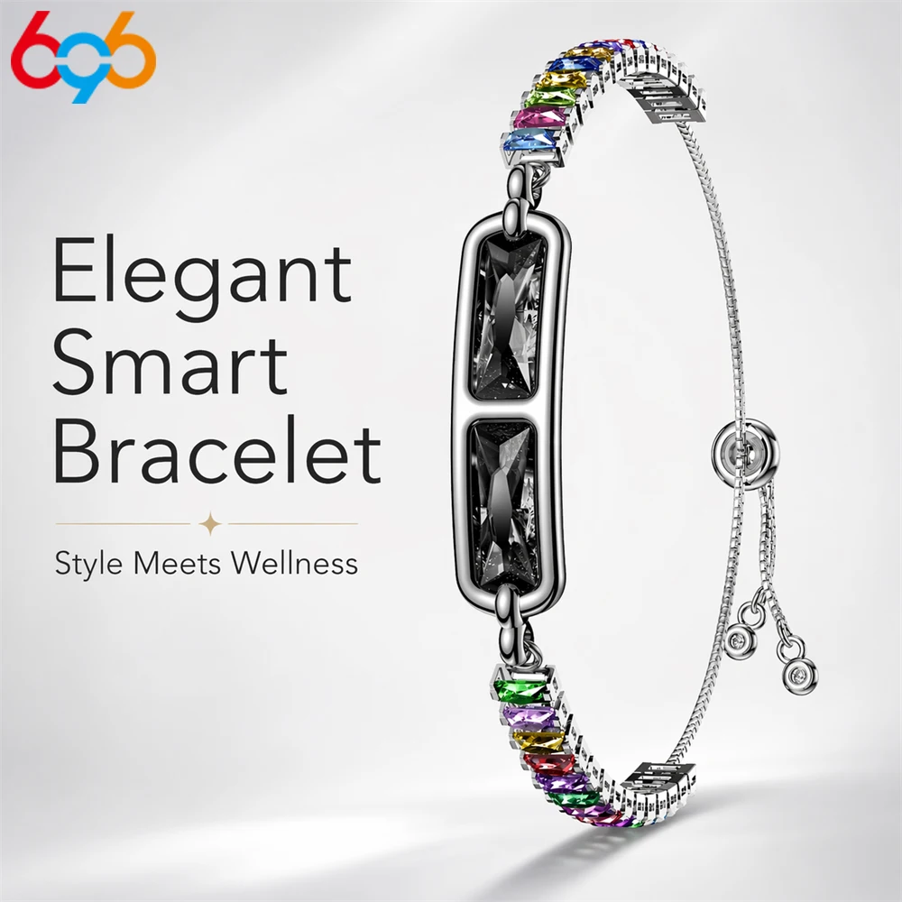 Smart Bracelet Women Inlaid With Diamonds Sports Female Phys