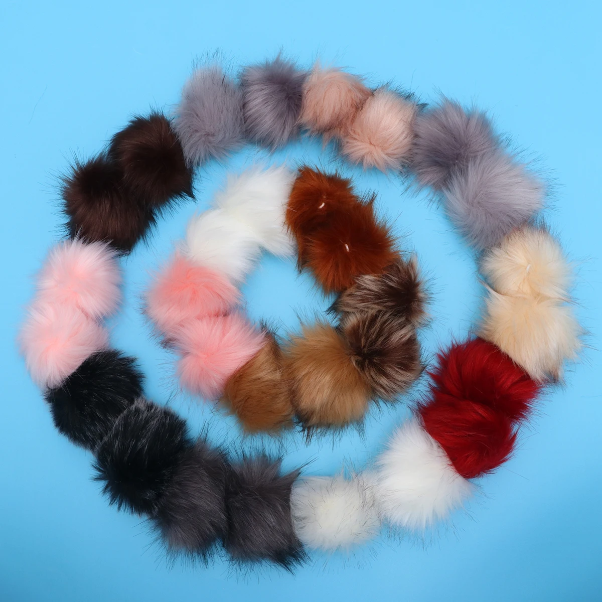 

30pcs Hairballs 10Cm Simulated Poms For Craft Decorations Kids School Projects Party Diy Ornament Craft Pom Poms