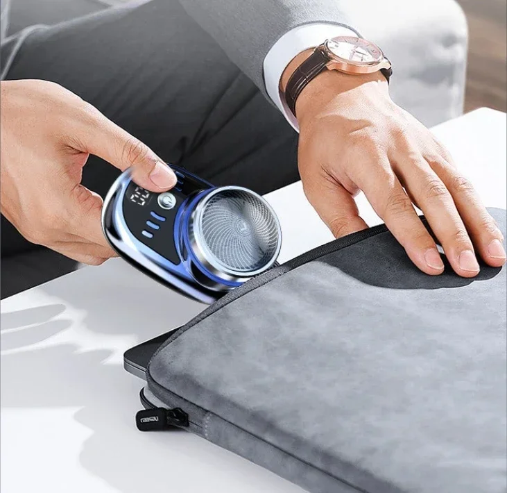 Mini Afeitadora eléctrica recargable por USB para hombre y mujer, maquinilla de afeitar portátil de viaje, resistente al agua, modelo brillante recién actualizado 2024