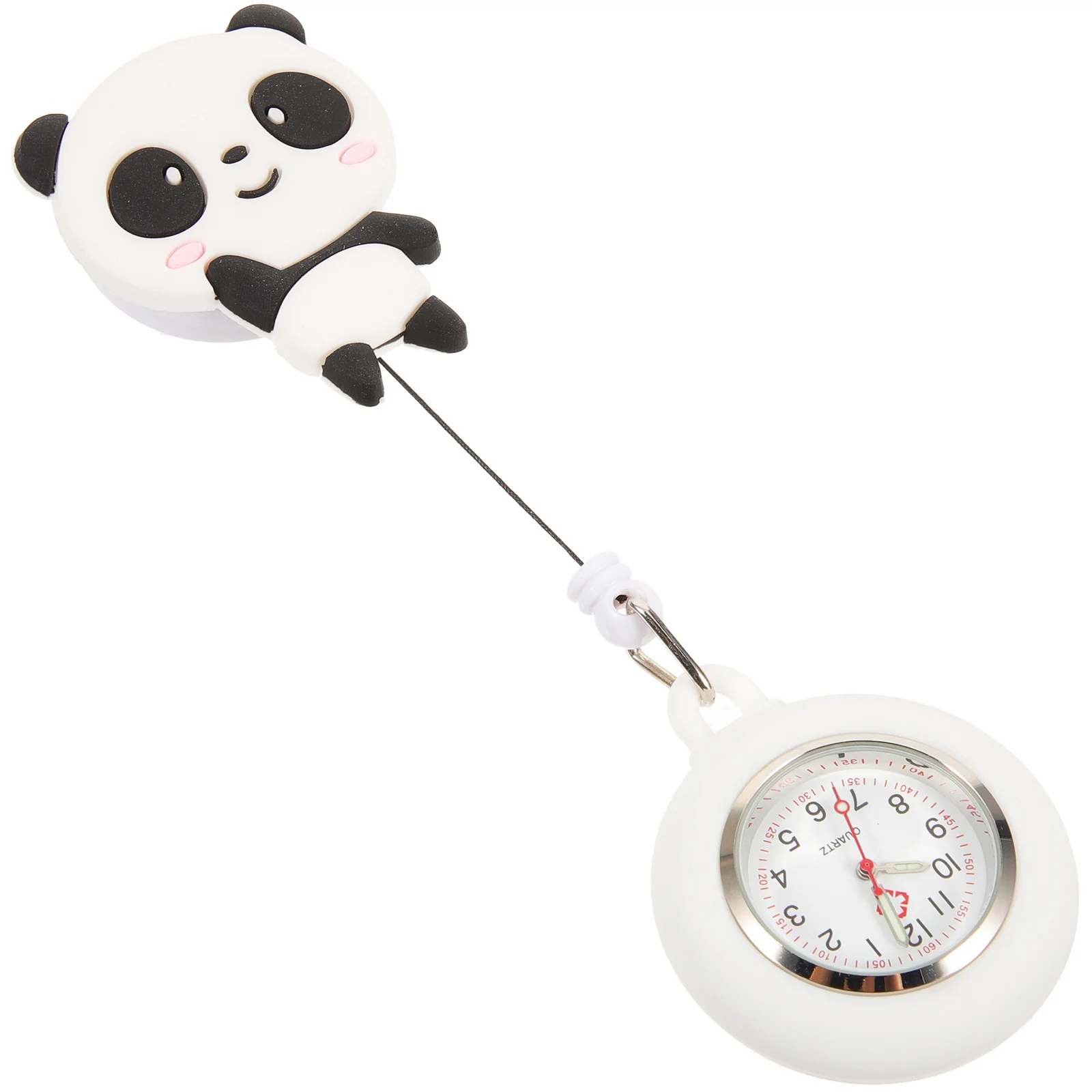 ساعة الظهر بمشبك قابل للسحب على طية صدر السترة المعلقة هدية للعاملين الطبيين والممرضات #2