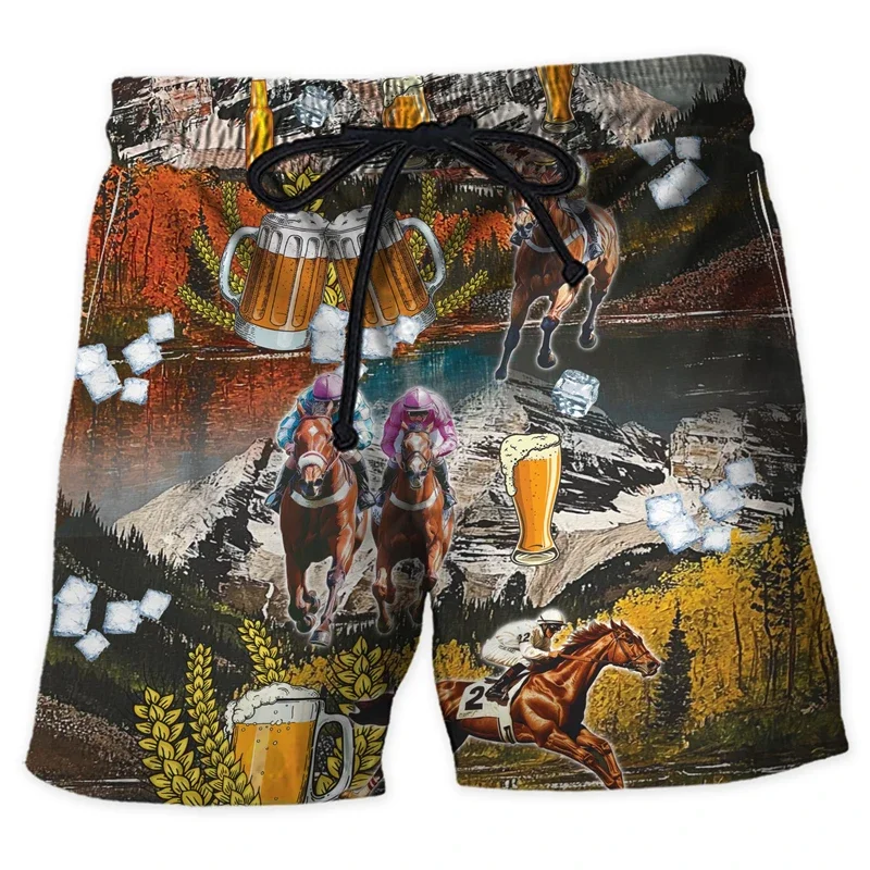 Galaxy Aurora 3D All-Over Print Hiking Shorts Atlético Overland Trail Respirável Poliéster Aventura ao ar livre