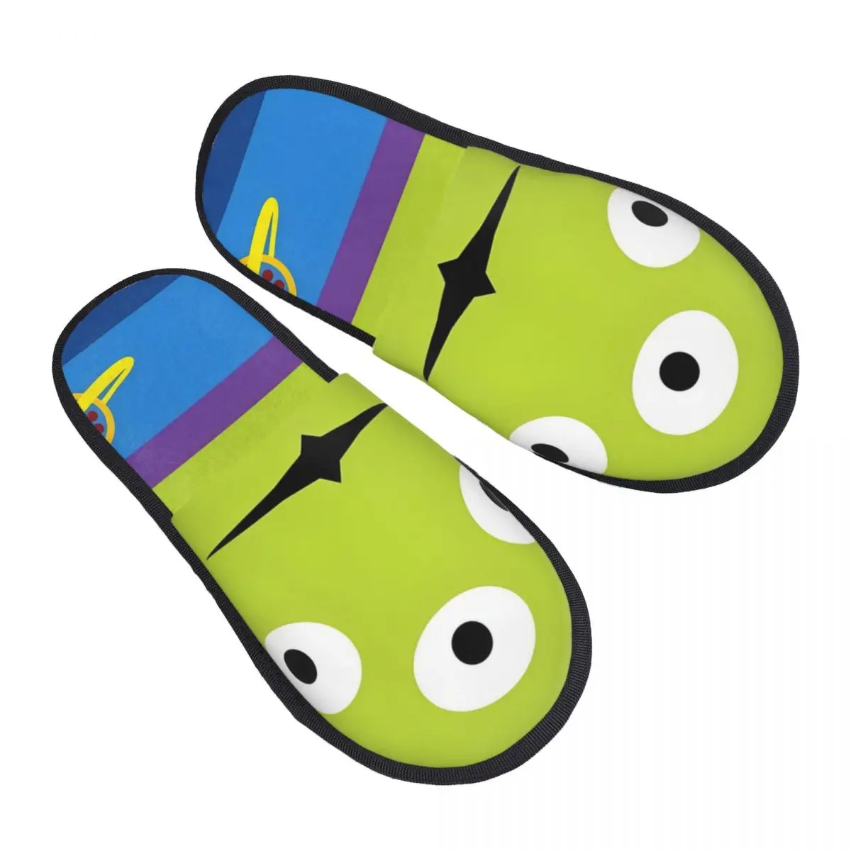 

Симпатичные тапочки из пены с эффектом памяти на заказ, женские уютные теплые домашние тапочки с изображением пиццы и планеты инопланетян