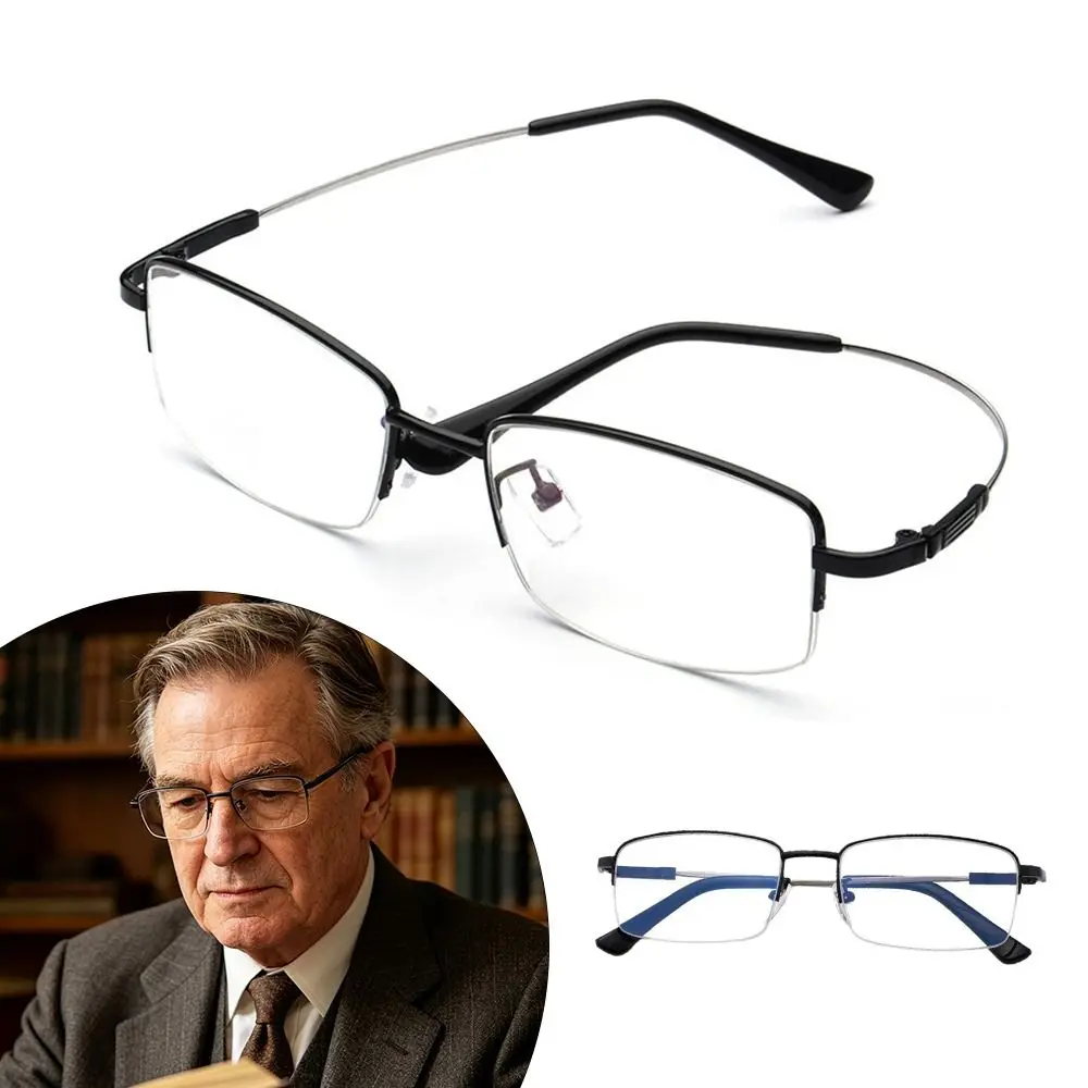 Lunettes de lecture anti-lumière bleue bloquant les rayons bleus, progressives pour vision de près et de loin, 3 en 1, lunettes d'hypermétropie multifocales, protection oculaire