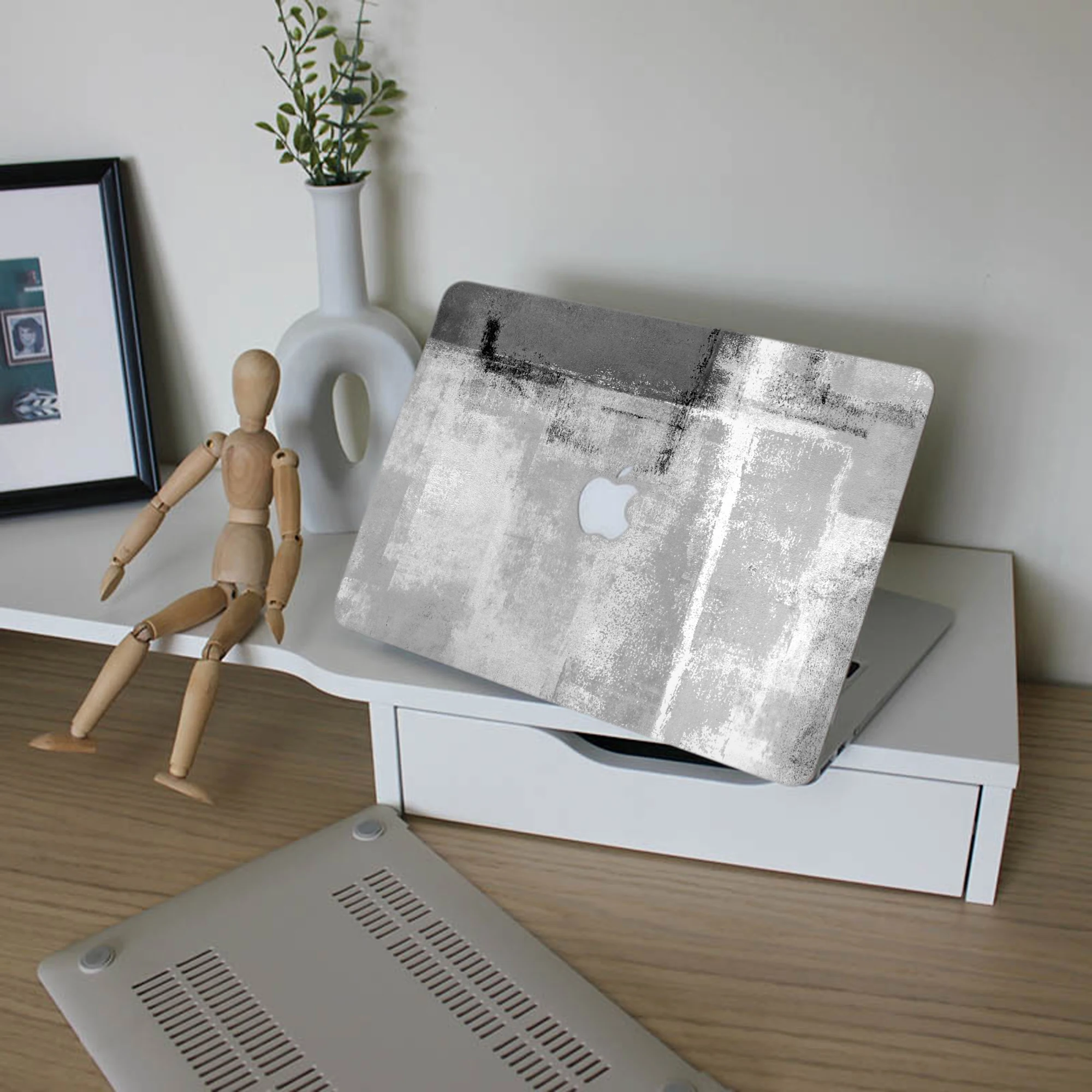 Imagem -03 - Laptop Preto e Branco para Macbook Air 13 Pro 13 Air m1 A2779 A2992 2023 Case de