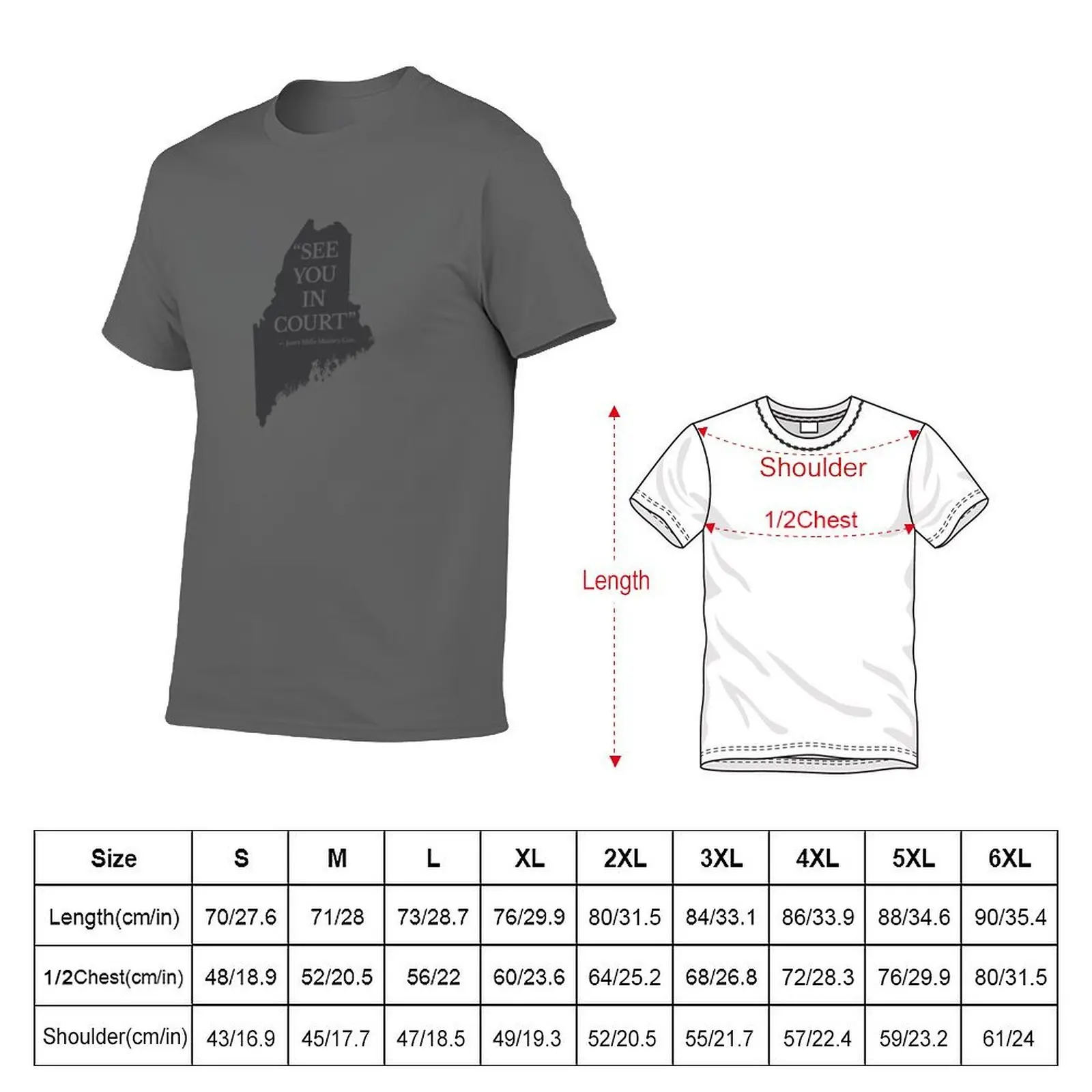 (Dark Mills you court See Governor Maine’s Grey version) in Janet T-Shirt Basic Solid Color Short Sleeve T-Shirt