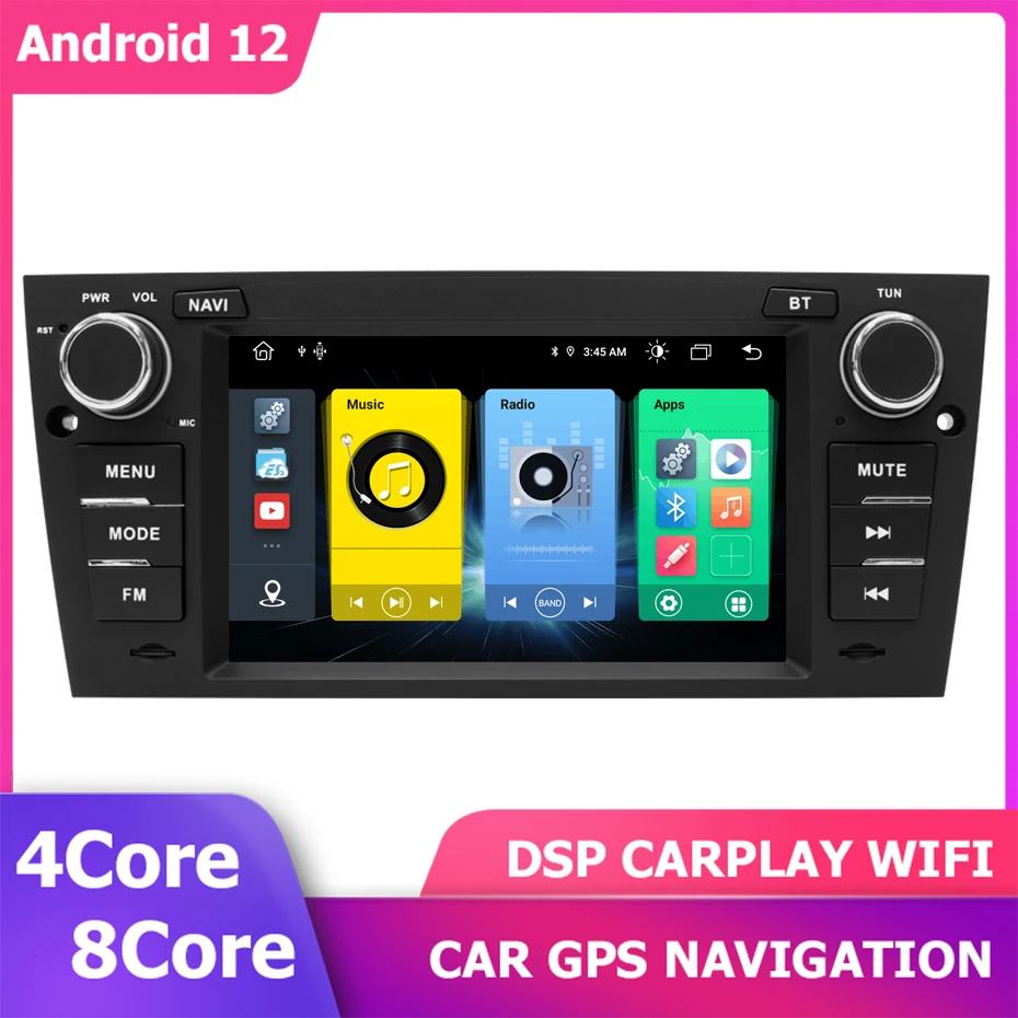 

Android 12 Car DVD GPS Player For BMW E90 E91 E92 E93 M3 Radio Head Unit Stereo Multimedia Navigation 6+128GB DSP CARPLAY Wifi4G