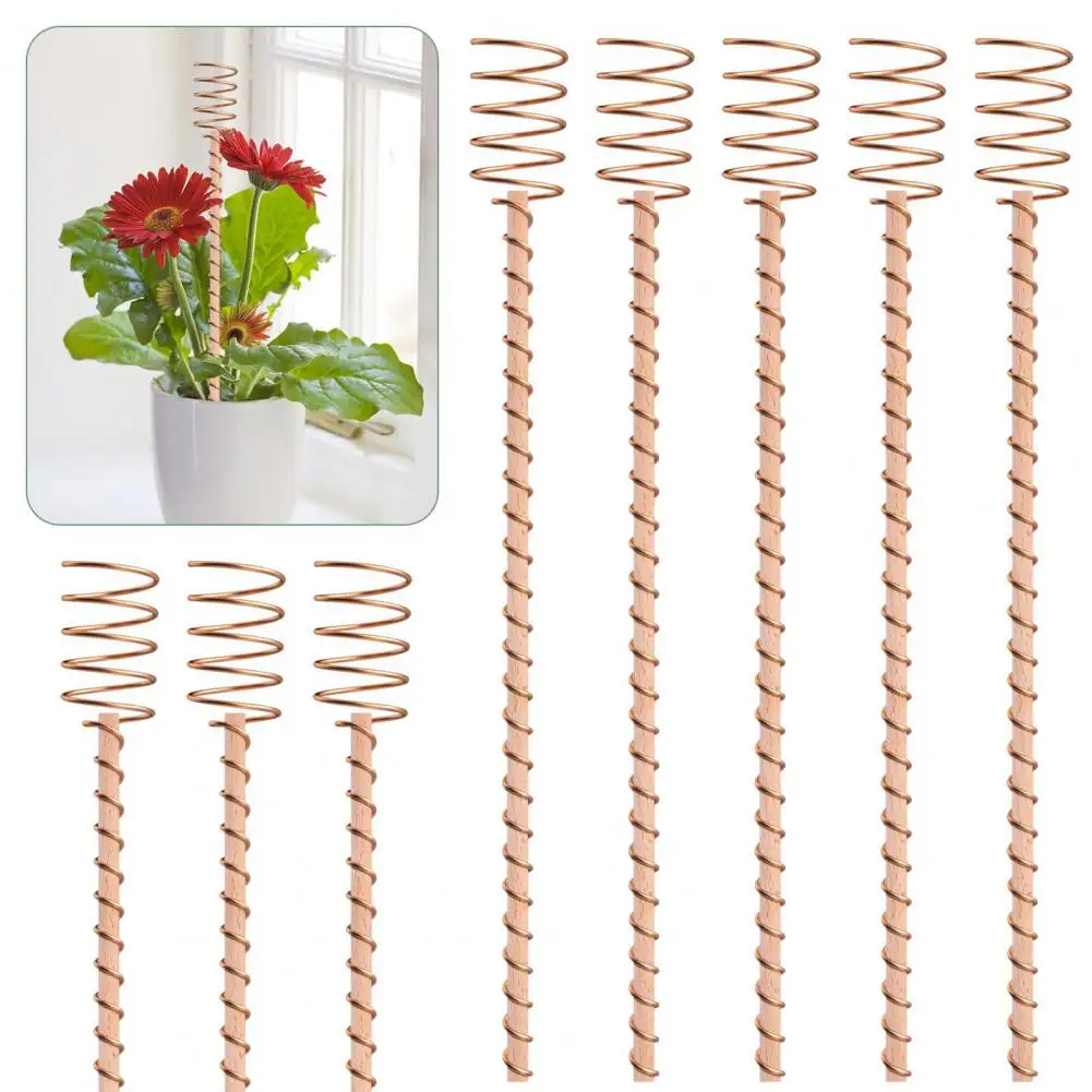 

1/8Pcs 13.5-inch Electroculture Plant Stakes Enhance Growth Root Stimulation Clockwise Winding Long Copper Garden Stakes