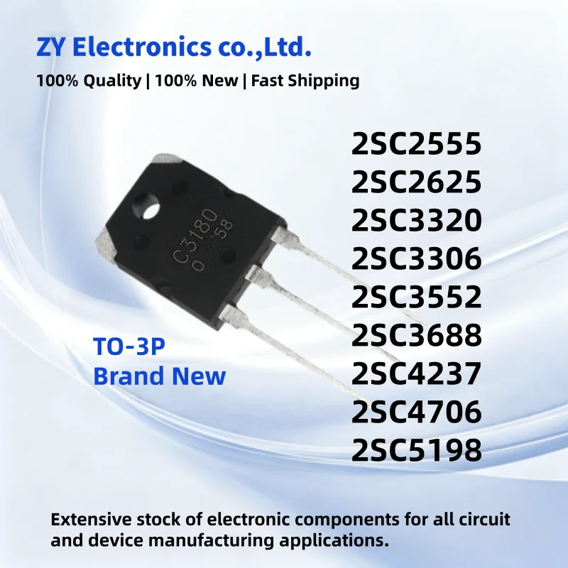 5pcs/lot 2SC2555 2SC2625 2SC3320 2SC3306 2SC3552 2SC3688 2SC4237 2SC4706 2SC5198 C2555 C2625 C3320 C3306 C3552 C3688 TO-3P NEW