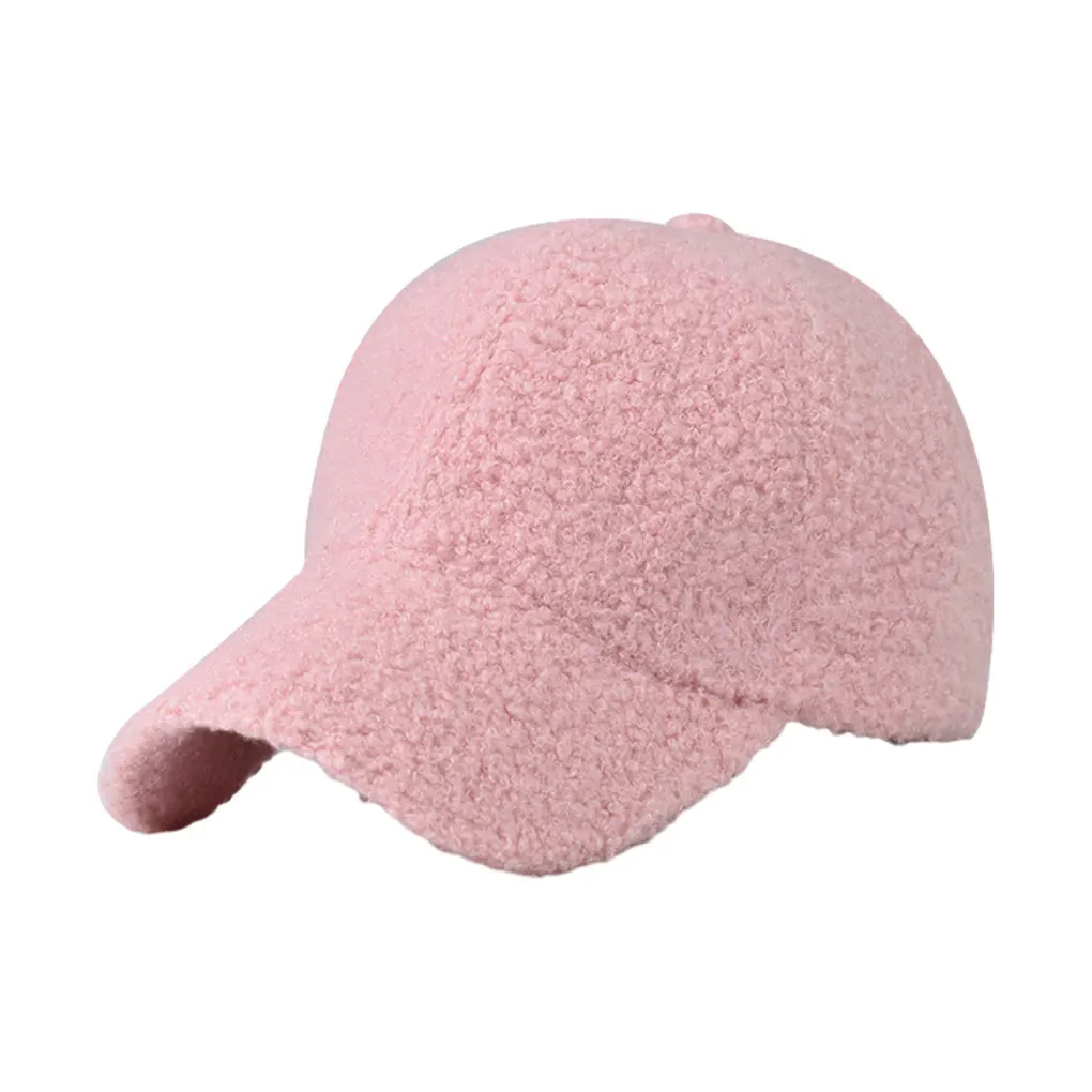 Stylish Sun Protection Cap With Adjustable Strap Winter Outdoor Activities Warm Winter Baseball Caps