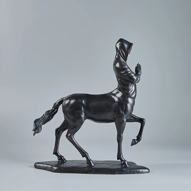 Bronze Centaur Sculpture Greek Mythology Cooper Art Statue for Home Decoration and Gift