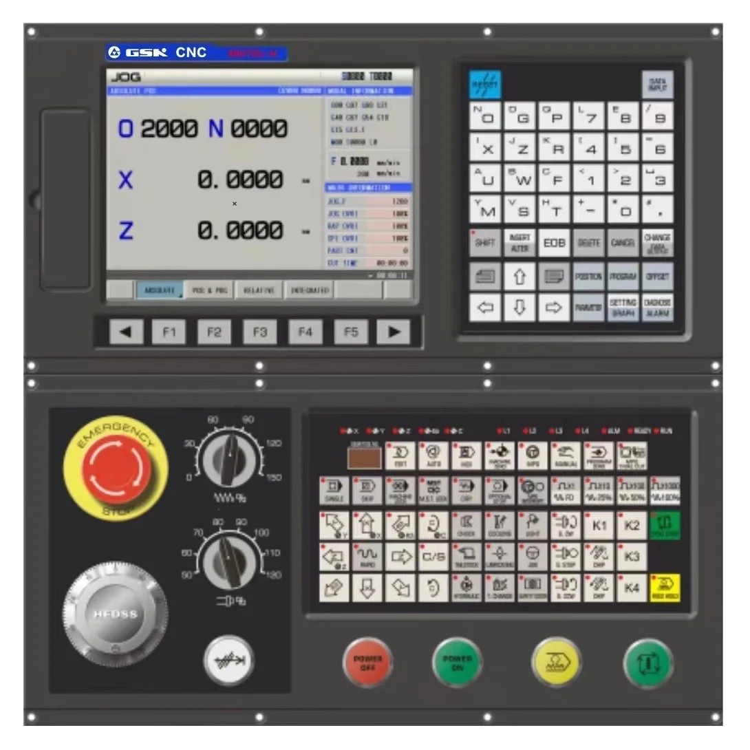 GSK 980TDc is an upgraded version of GSK 980TDb and use 8.4 inches color LCD CNC lathe controller system