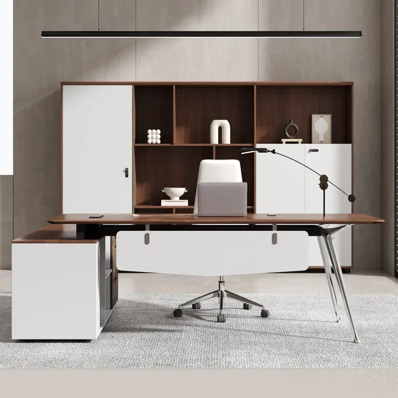 b22Modern Light Luxury Senior Manager Designer New Minimalist Single Desk