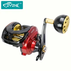 ZYZ Baitcast Fishing Reel Max Drag 15KG Ultralight High-strength Carbon Fibre Body 6.1:1 High Speed Accessory Sea Fishing Wheel