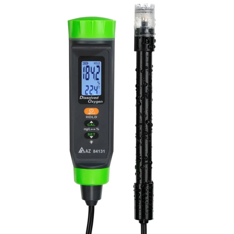 

AZ84131 Dissolved oxygen detector with probeportable Dissolved oxygen pen Sewage/Water quality analysis detector moisture meter