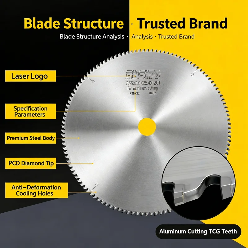 PCD Diamond sawblades To cut aluminium extruded sections and aluminium bridge
