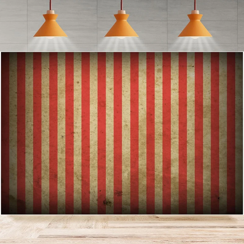 

Evil Halloween Circus Photography Background Festival Red And White Stripes Yellowing Bloody Splatter Party Backdrop Wall Banner