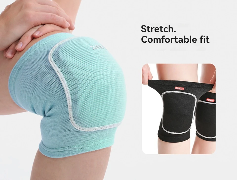 AOLIKES Volleyball-Knieschützer, Knieschützer für Damen, Herren, Kniebandage für Basketball, Volleyball, Fußball, Tanz, Yoga, Tennis, Laufen – Detail 10