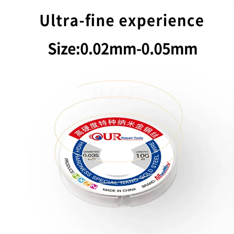 Musttby Special Nano Diamond Wire High Hardness 100m for Phone SM LCD OLED Screen Glass Separating Repair Cutting Wire