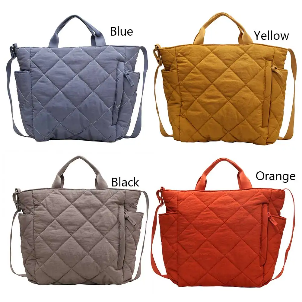 

Women Quilted Tote Bag Lightweight Puffer Hobo Handbag Large Capacity Padded Shoulder Bag Satchel Travel Bag Winter Shopper Bag