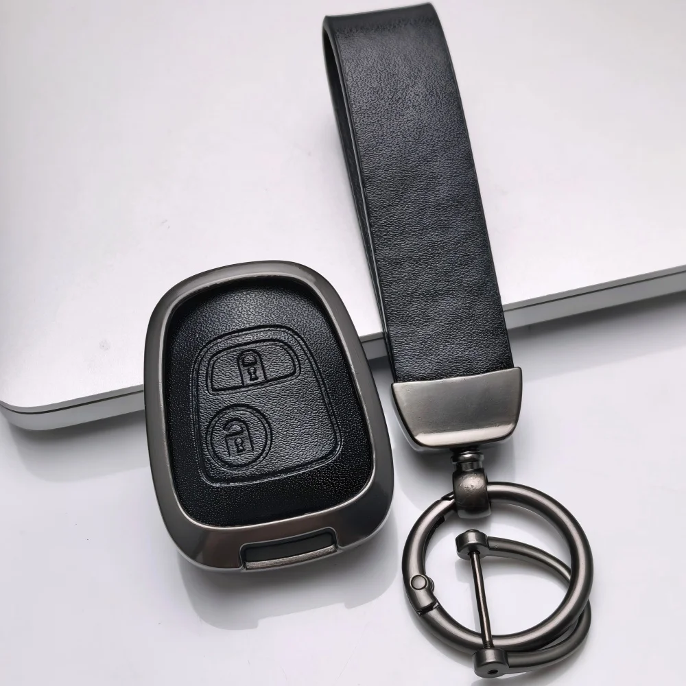 Zinc Alloy Remote Key Cover Case FOR Citroen C1 C2 C3 C4 Xsara Picasso Key Cap Peugeot 107 206 207 306 307 407 Toyota Aygo