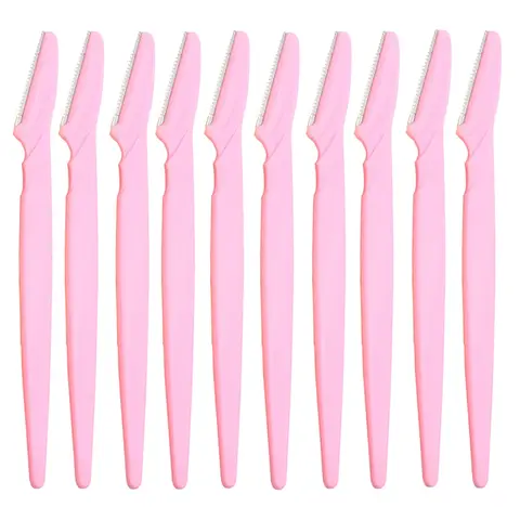 10 Pcs 눈썹 트리머 블레이드 면도기 휴대용 얼굴 면도기 눈썹 제모 제모 커터 안전 면도기 여성 메이크업 Best5 10 Pcs 눈썹 트리머 블레이드 면도기 휴대용 얼굴 면도기 눈썹 제모 제모 커터 안전 면도기 여성 메이크업 Best5
