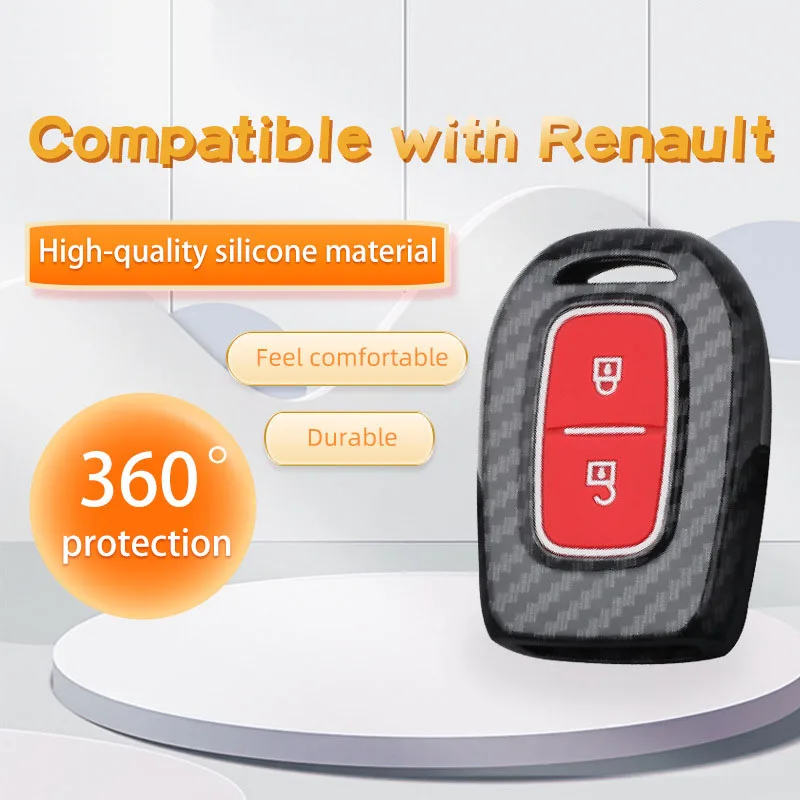 Pokrowiec na kluczyk samochodowy ABS do Renault Kadjar Captur Megane Sandero Stepway Logan Clio 5 Arkana Shell Fob Keychain Protector