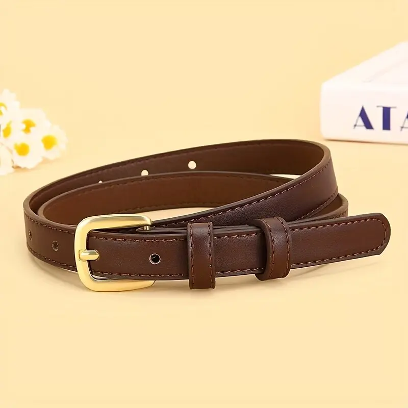 1pc/2pcs New Women's Casual PU Belt, Multiple Colors Available, Alloy Buckle Belt,, Daily Wear, and Commuting women belts