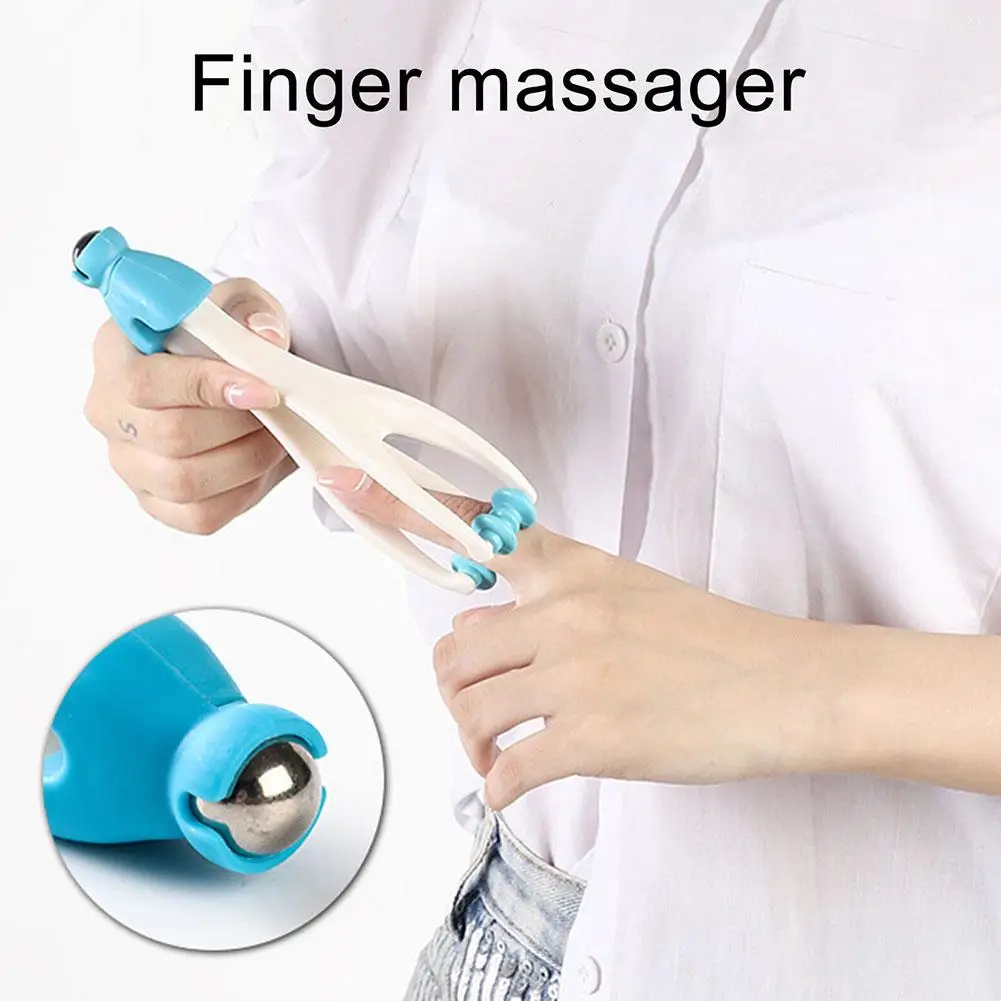 มัลติฟังก์ชั่นมือนิ้วมือ Roller เครื่องมือนวด Acupressure Fingers Joint มือถือเครื่องนวดการไหลเวียนโลหิตสําหรับผู้ใหญ่ L6I9