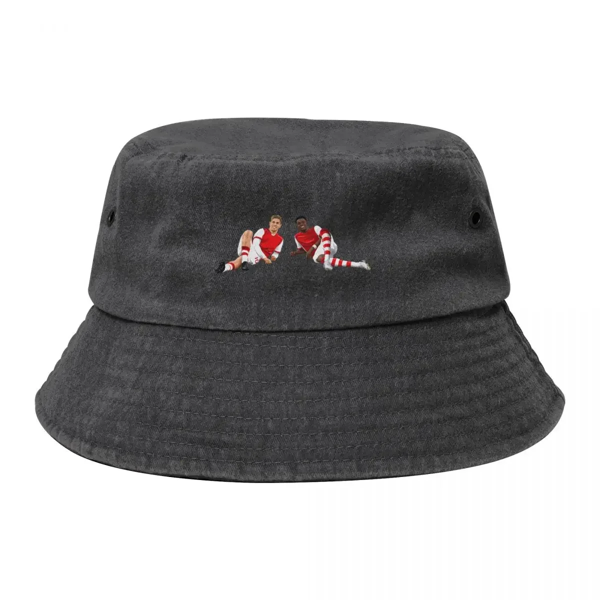 Saka and Smith Rowe AFC Bucket Hat Snapback Cap Beach Sun Cap Trucker Hats For Men Women's