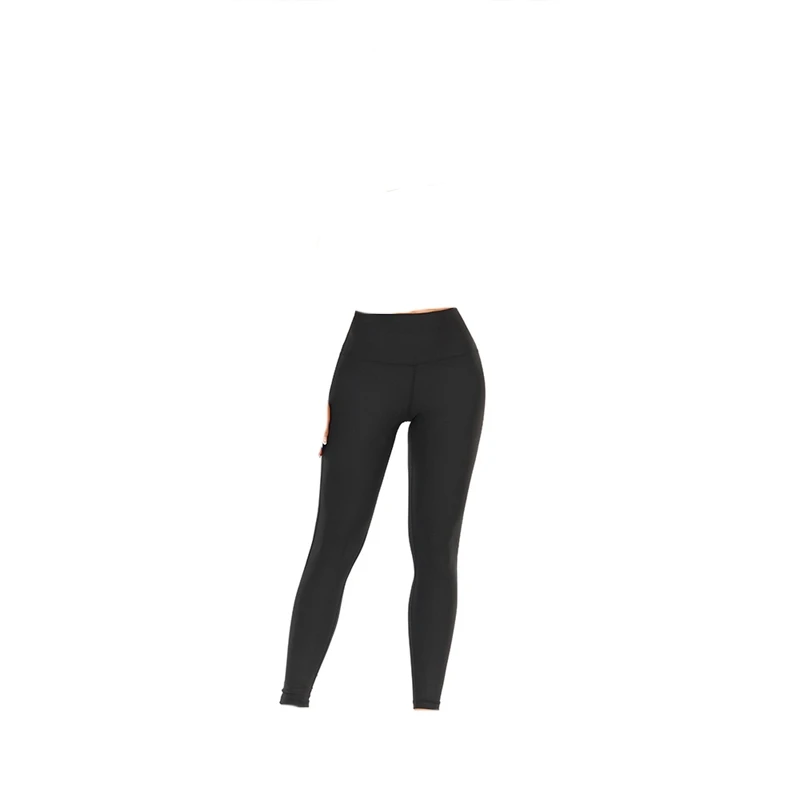 Legging noir sans couture pour femme, pantalon taille haute, push-up, poche, sport, yoga, fitness, femme, sexy