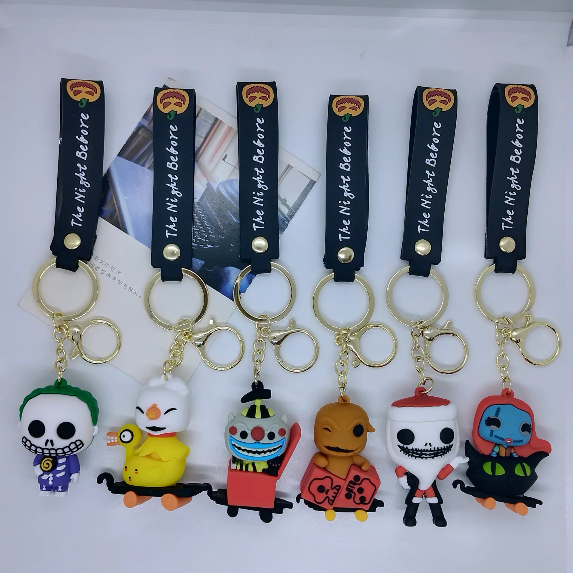 

New Creative Cartoon Christmas Scary Night Keychain Bag Car Keychain Accessories Wholesale Cute Personalized Gifts Y2k