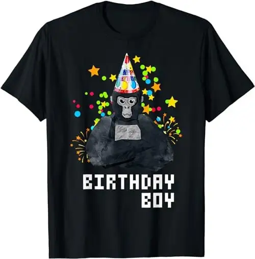 Cute Gorilla Tag VR Gamer Birthday Boy for Kids T Shirtn Shirt SweaT 37757