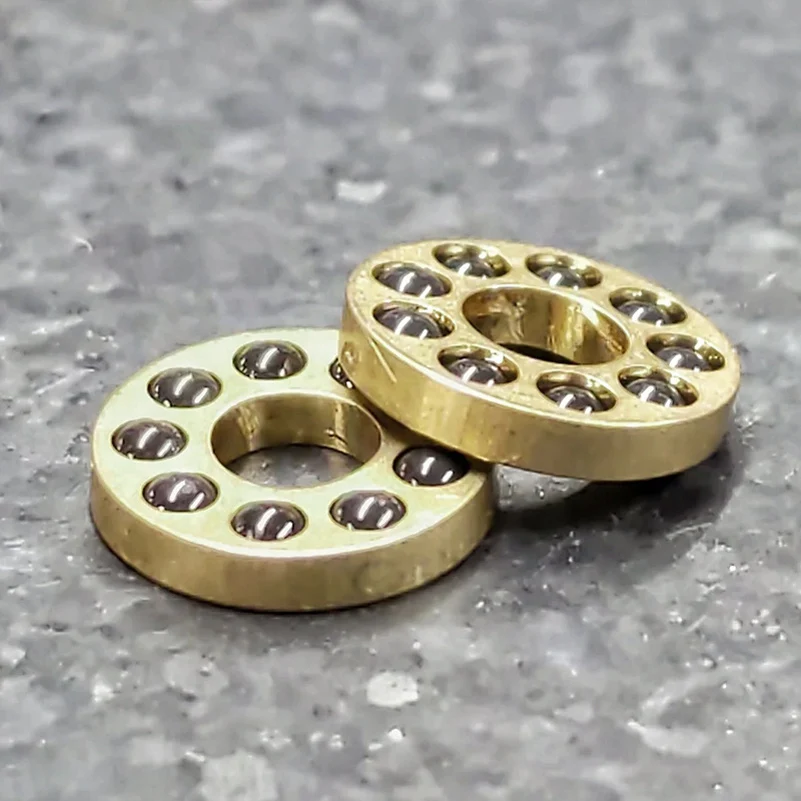 7.8MM Outer Diameter CNC H62 Brass Frame Ceramic Ball Fold Knife Cage Bearings Washers DIY Making Replacement System Part