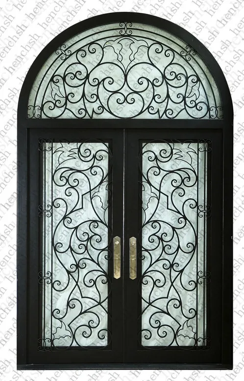China HotSale Front Doors  Wrought Iron Door Design For Home