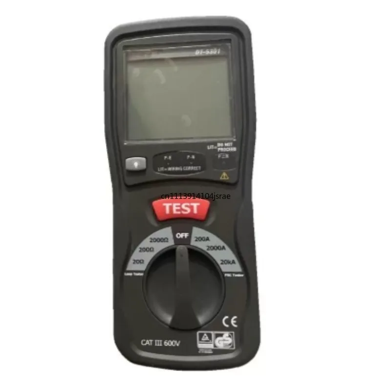 For CEM DT‑5301 Loop Resistance Tester Backlight Display AC DC Voltage Resistance Meter High Accuracy PSC Tester