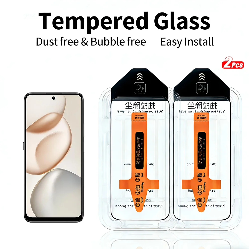 2 قطعة الزجاج المقسى ل الشرف X7d X7c X7b X7a X7 X6b X6a X6 واقي للشاشة بلمسة واحدة تثبيت