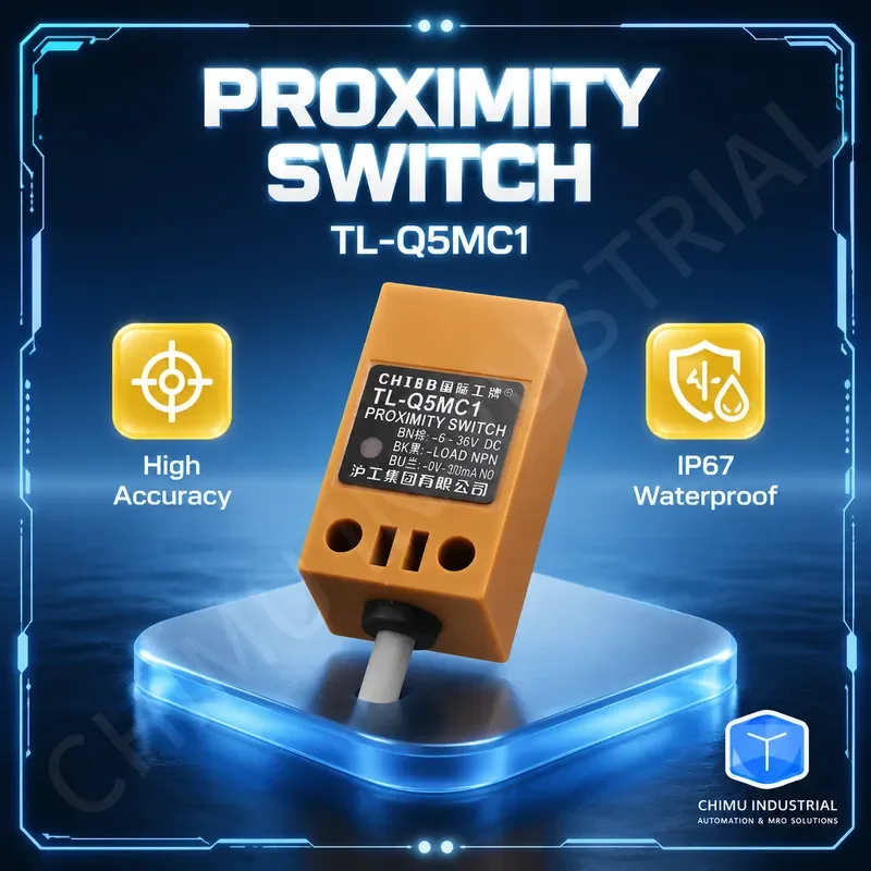 【CHIMU INDUSTRIAL】 for TL-Q5MC1 Square Proximity Sensor Metal Induction DC 6-36V NPN NO