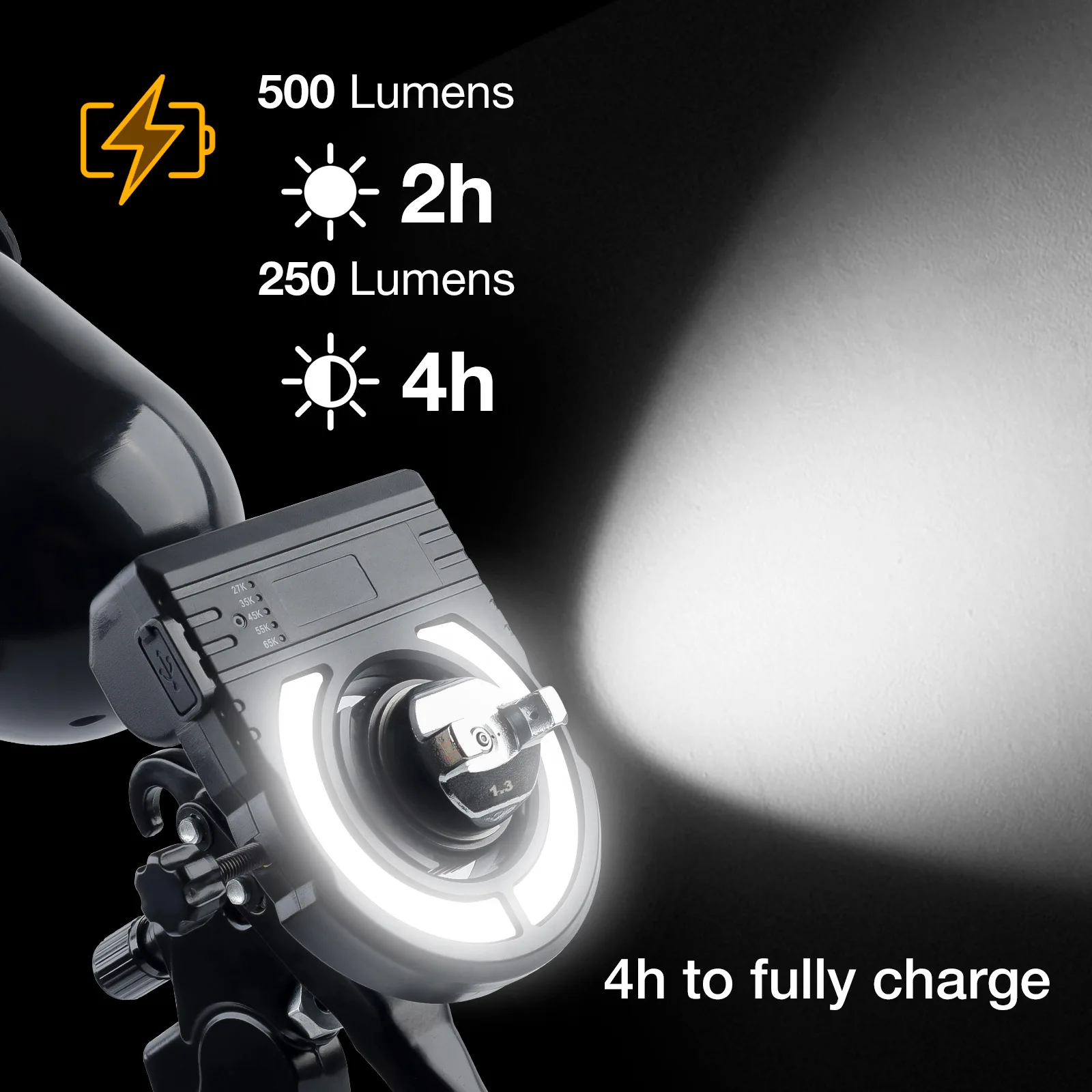 Spray gun lighting, automotive sheet metal spraying lighting tools