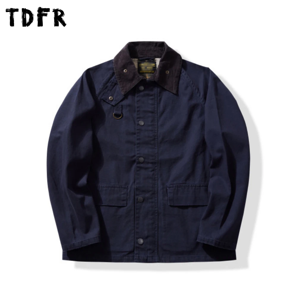 

Карманная куртка-карго мужская в стиле ретро сафари осень-зима с лацканами однобортная реглан верхняя одежда с длинными рукавами мужская