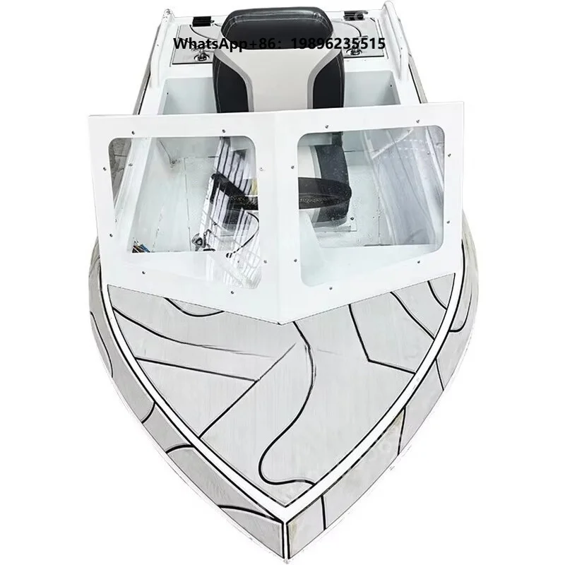 Mini Electric Speed Jet Ski Boat for Fishing New Energy 2 Stroke Engine Welded Aluminum Mini Jet Boat