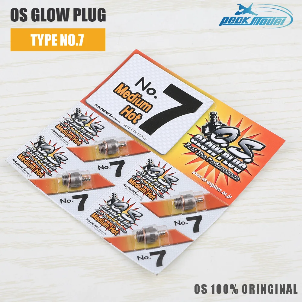 Original OS NO.7 Medium Plug N Glow Plugs for Nitro Engine 100% Authentic Performance Auto Parts