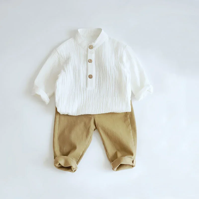 Baby Baby Jongen Meisje Kleding Set Voor Feest Lange Mouw Baby Shirts + Losse Broek Peuter Kinderen Kleding Lente