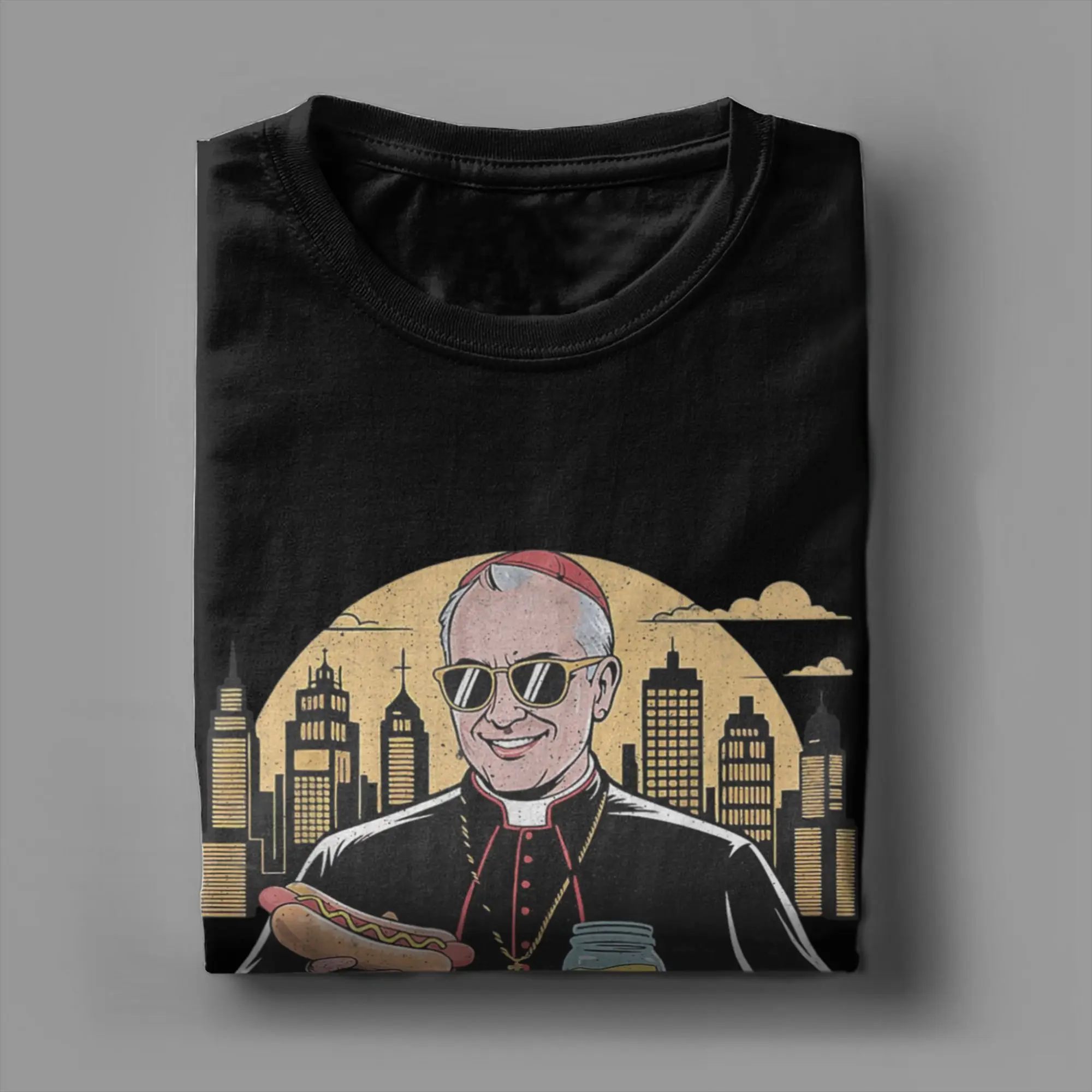 دا بوب من أمريكا شيكاغو البابا ليو الرابع عشر مضحك تي شيرت الصيف القطن الهيب هوب تي شيرت للرجال قصيرة الأكمام بلايز عادية