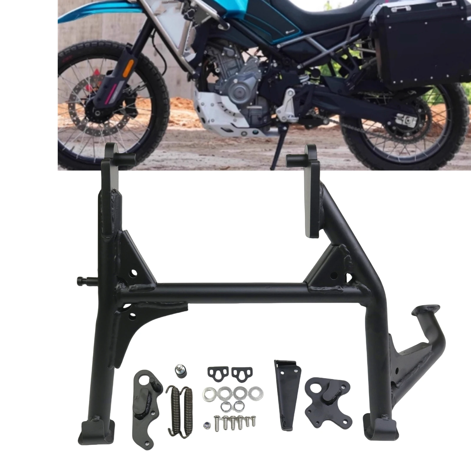 

For CFMOTO CF MOTO 450MT 450 MT 2024 Motorcycle Centerstand Kickstand Main Center Parking Middle Kick Stand Support Brackets